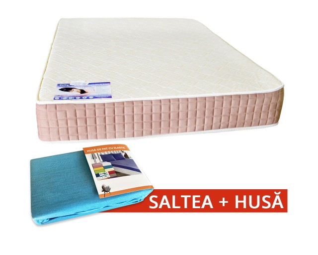 Set Saltea SuperOrtopedica Lux Saltex 1400x1900 + Husa cu elastic